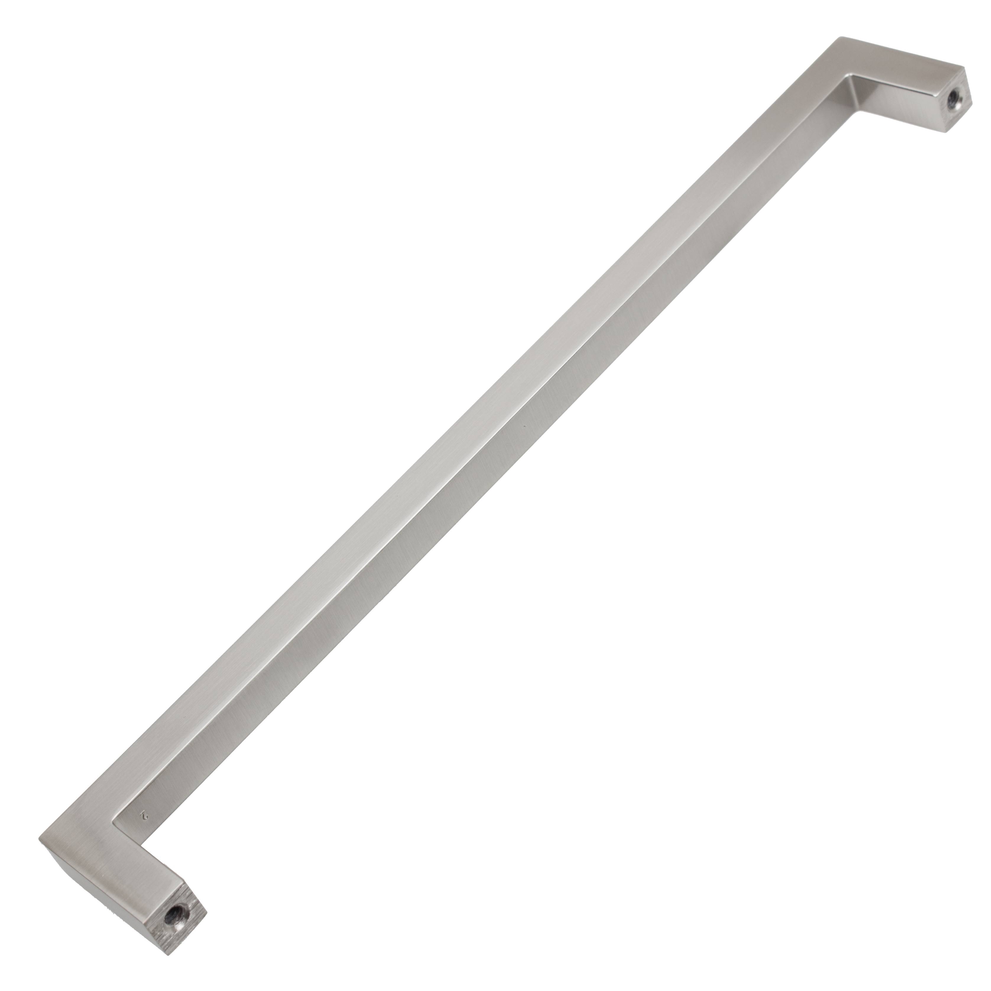 GlideRite 8.75-Inch CC Solid Square Cabinet Bar Pull Handle Satin Nickel (Pack of 10 or 25) Satin Nickel - Pack of 25