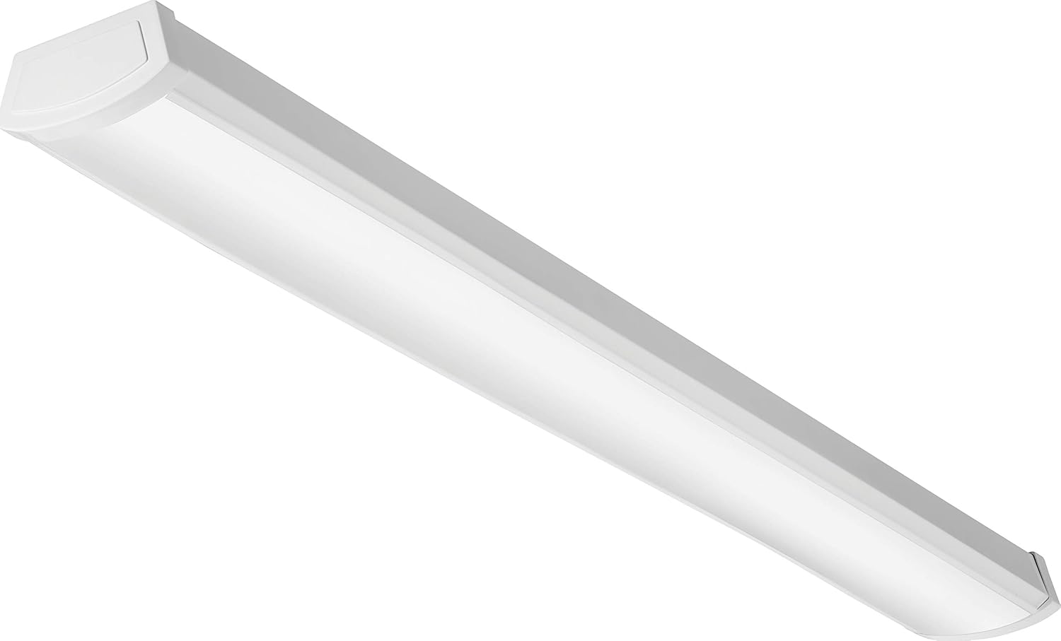 Lithonia Lighting FMLWL 48 840 LED Flush Mount Wraparound Light, 4-Foot, 4000k | Bright White Pack of 2