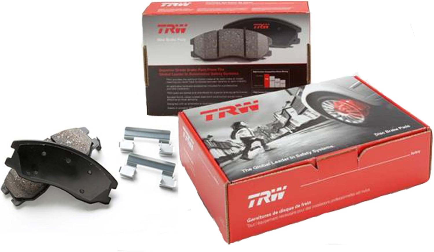 TRW TPC1723 Disc Brake Pad Set for Honda Pilot: 2016-2018 and other applications Front, Black