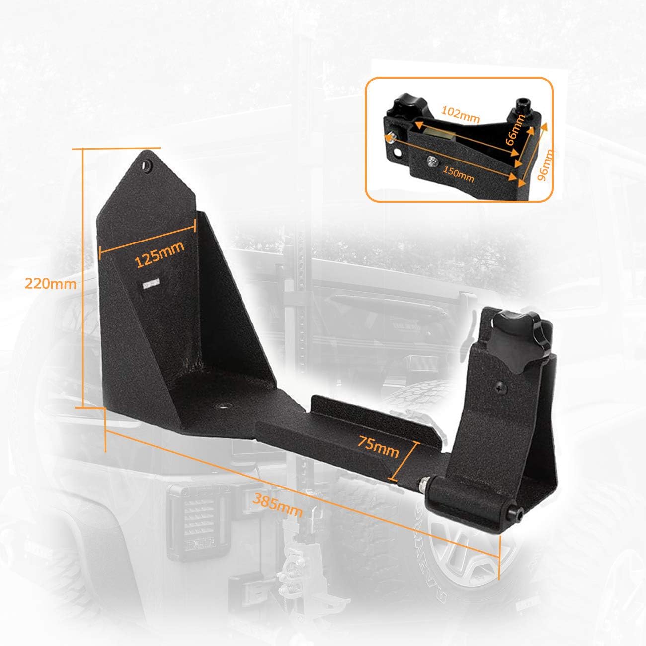 MOTL High Lift Jack Mount Bracket fit for Jeep Wrangler JL