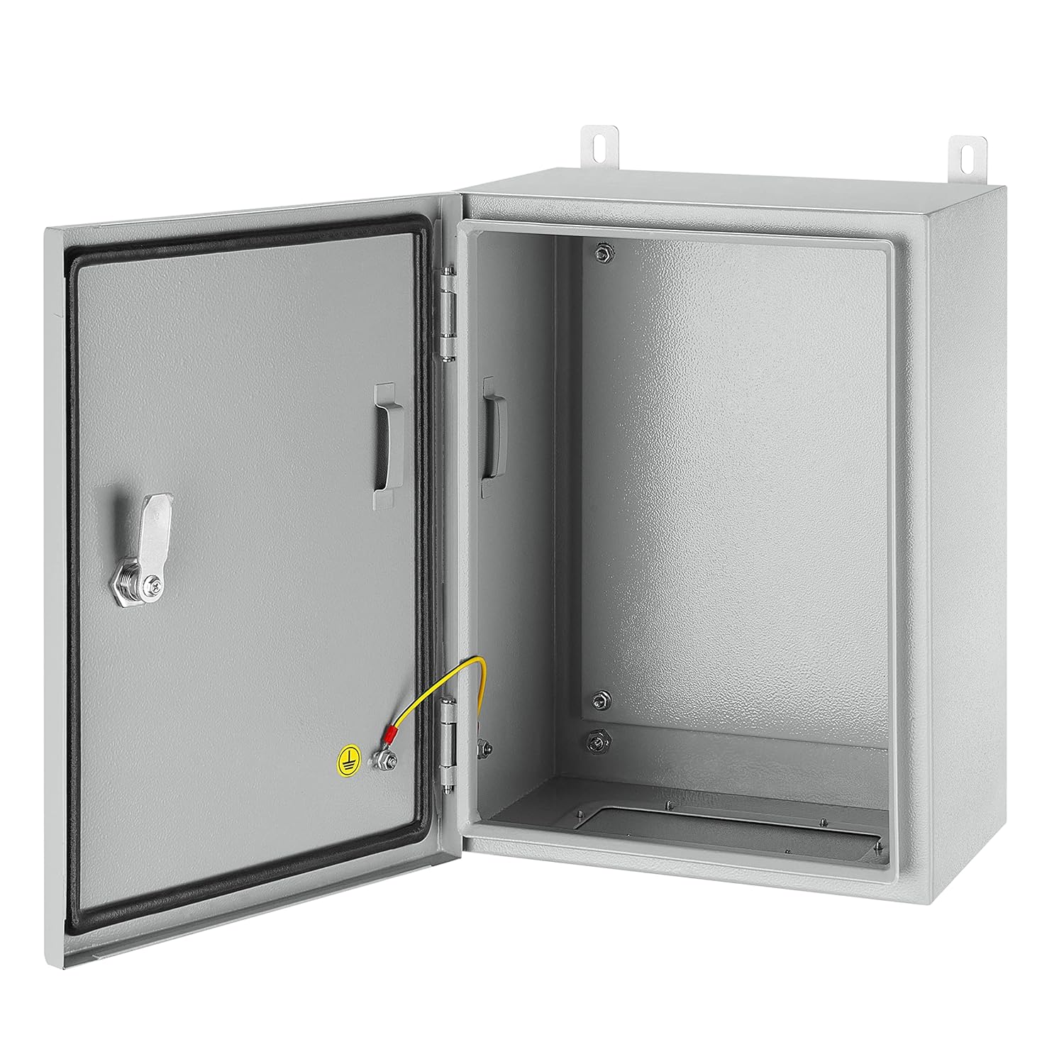 Ordentlich IP65 Weatherproof Metal Box Wall-Mounted Electronic Equipment Enclosure Box with Mounting Plate and Wall Bracket (16'' x 12'' x 8'')