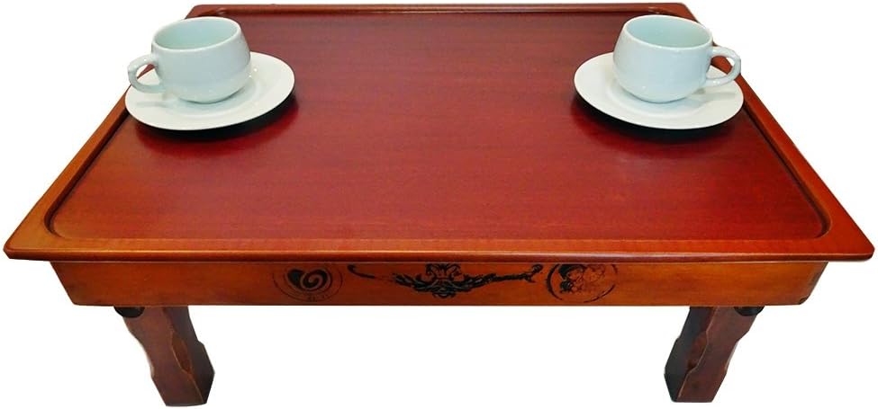 Excelife Multi Folding Wooden Korean Tea Table, Small Pack of 2