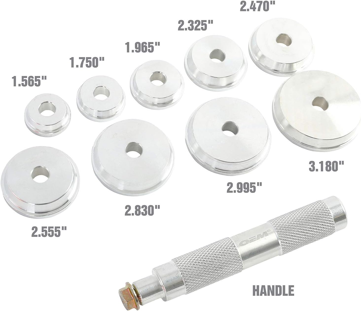 OEMTOOLS 27119 Bearing and Race Installer Set, Seal Driver Set, Bearing Race Installer, Seal Installation Tool, Bearing Install Tool, Axle Seal Installer