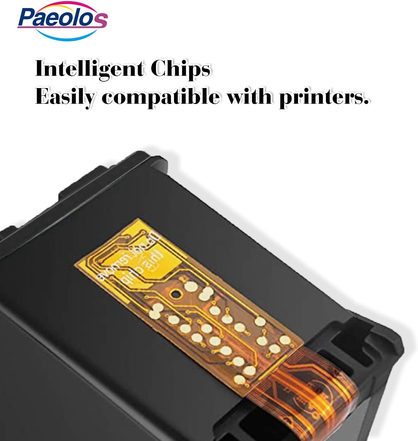 Paeolos Remanufactured Ink Cartridge Replacement for HP 61XL 61 XL Work with Envy 4500 5530 5534 5535 Deskjet 1056 1000 1010 1510 1512 1055 Officejet 2620 4630 Printers,3Pack(2 Black,1 Tri-Color) Pack of 2