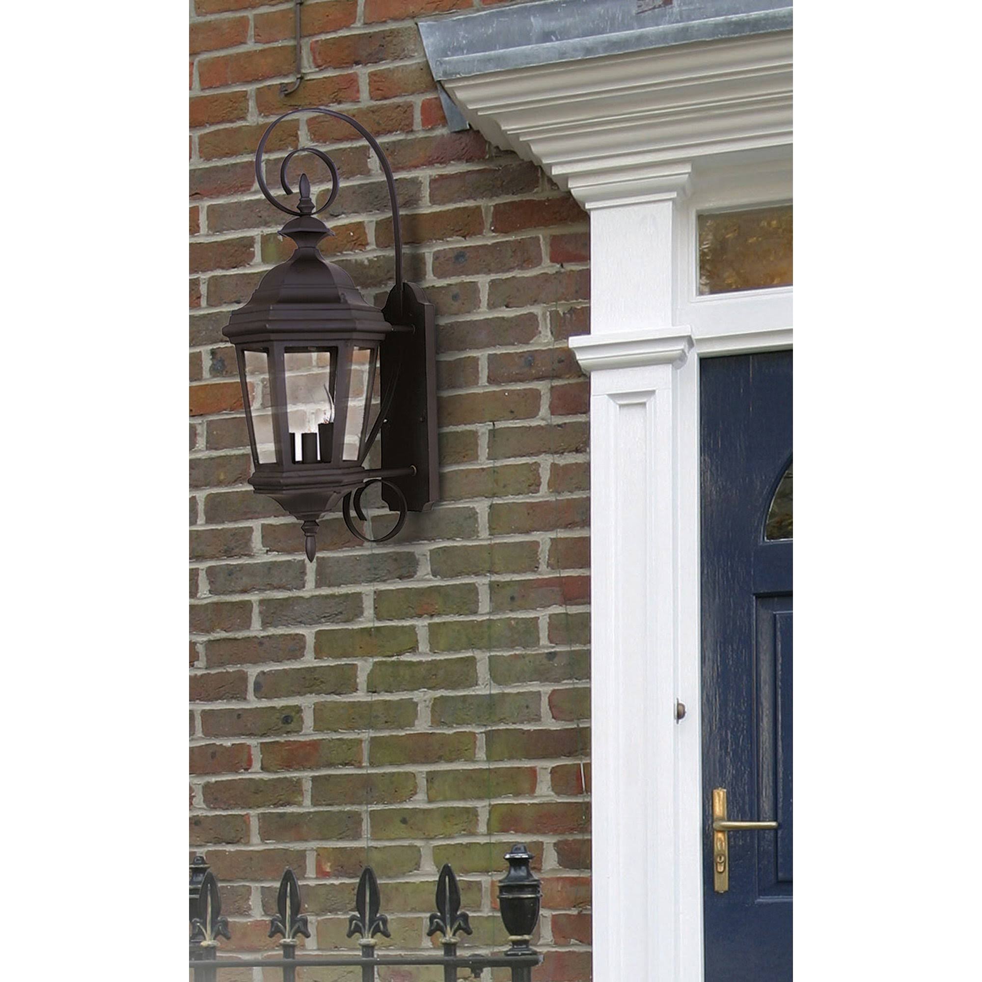 Kenroy Estate Black Large Wall Lantern 16314BL