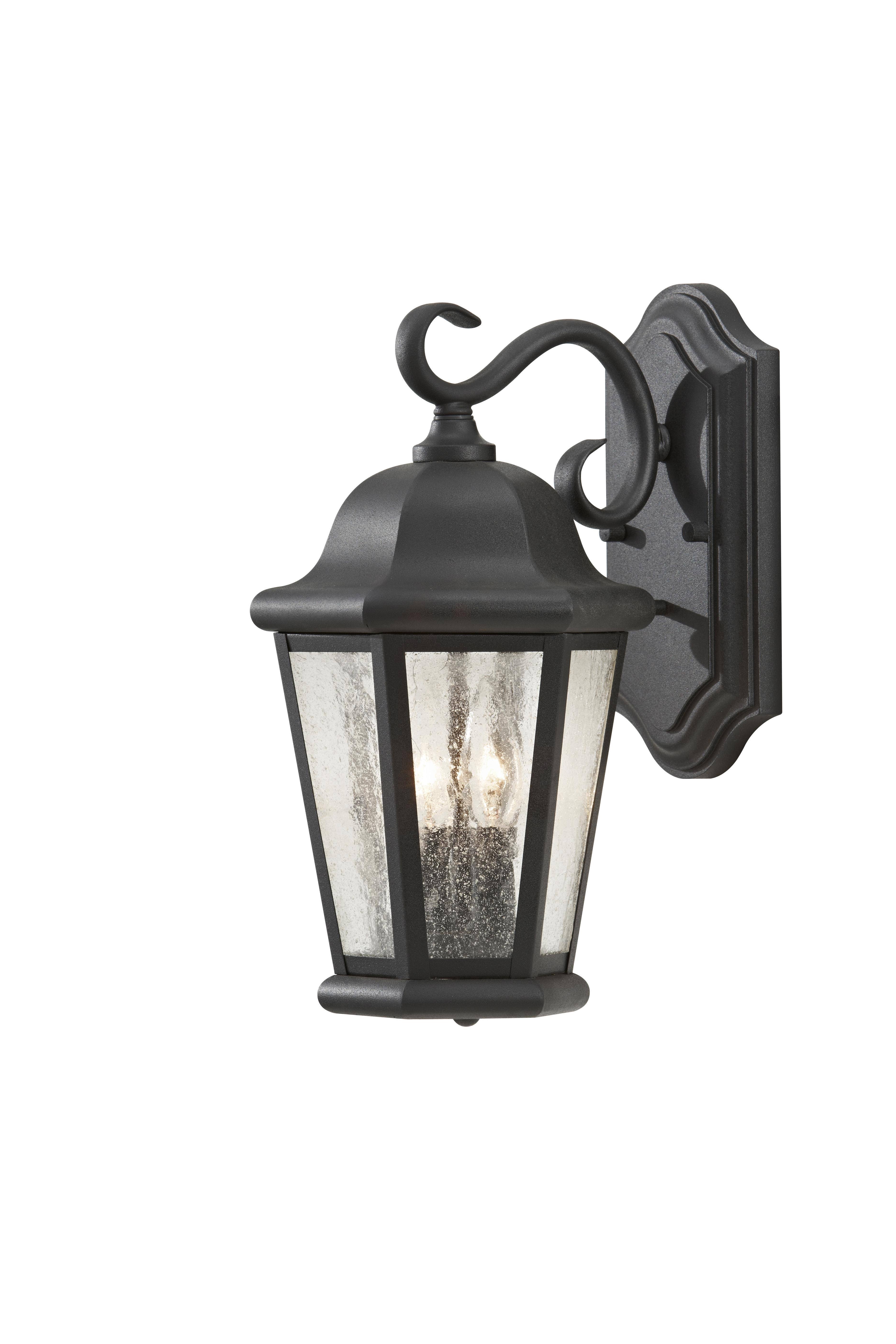 Feiss-OL5901BK-Martinsville - Two Light Outdoor Wall Lantern Black
