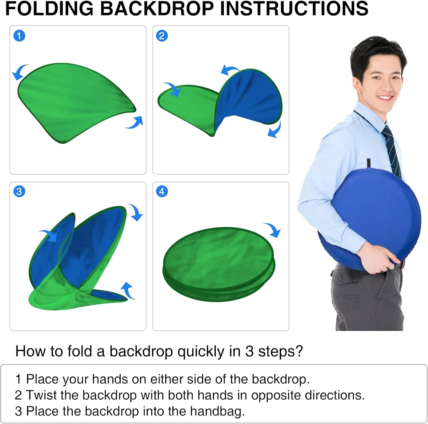 CAMOLO Green Screen Chair, 56in/142cm Portable Green Screen Chair, Portable Webcam Background, 4.65ft Green Background Screen Portable Chroma Key Green for Video Chats Zoom