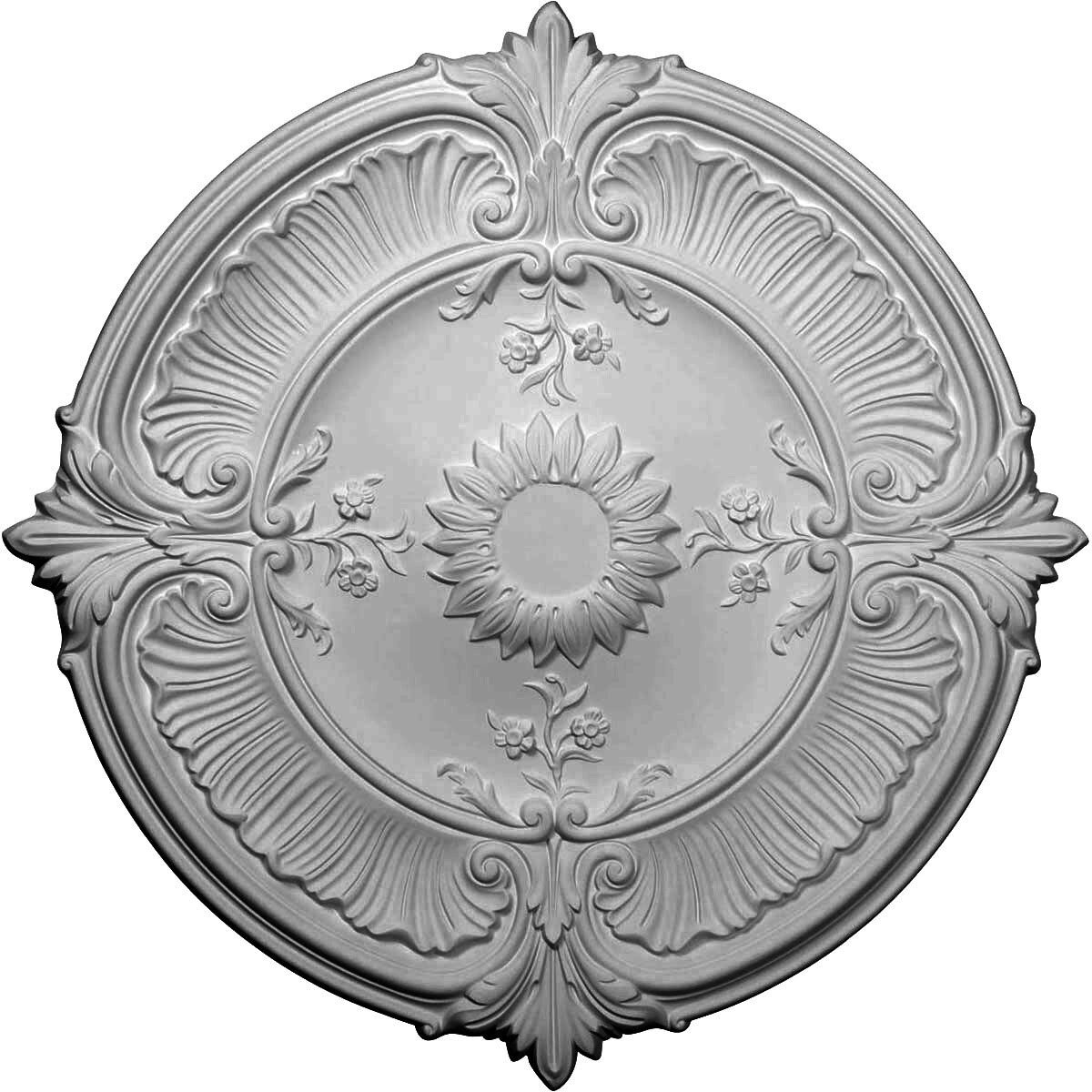30 1/8x22OD x 1 1/2x22P Attica Acanthus Leaf Ceiling Medallion (Hickory)