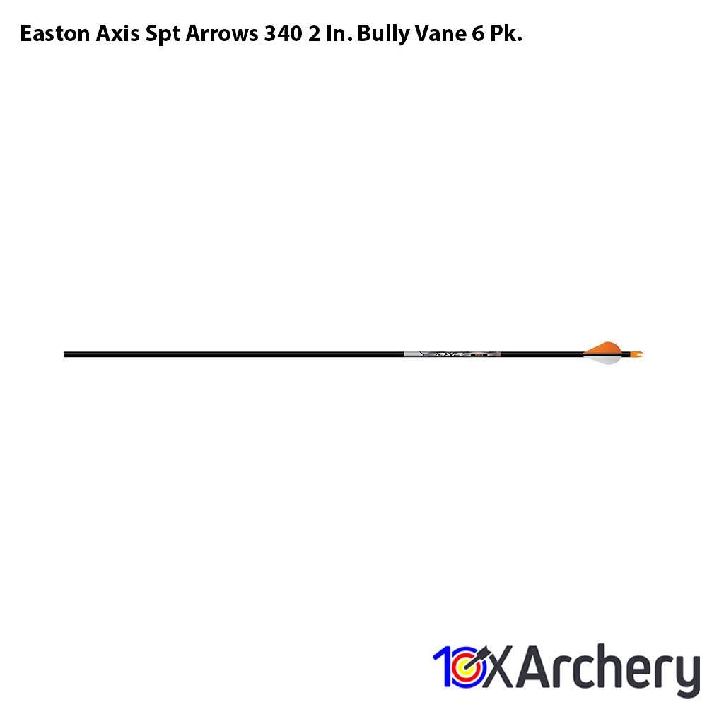 Easton Axis SPT Arrows 340 2 in. Bully VANE 6 Pack