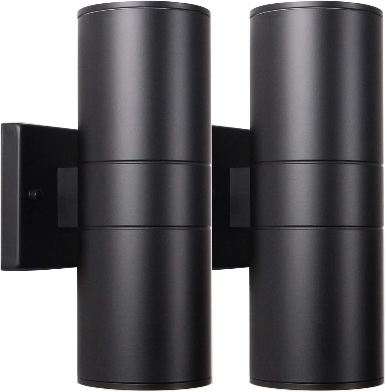 Ankita Dusk to Dawn Sensor Outdoor Wall Lanterns Aluminum Finish Waterproof Super Bright Outdoor Wall Lamp, 100V-277V for Decoration on Door Way, Corridor, Garage, Pack of 2 (E26 Bulbs)