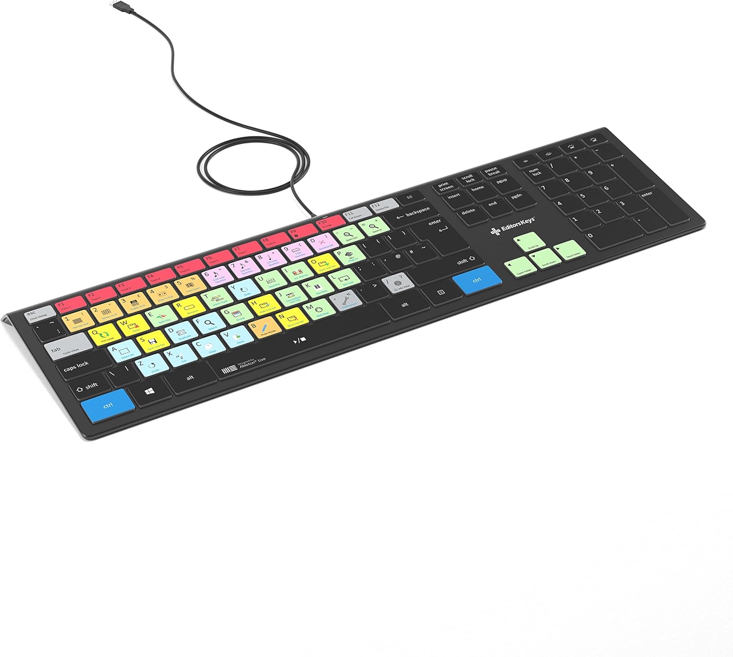 Ableton Live Backlit Keyboard for PC - Our Best Shortcut PC Keyboard