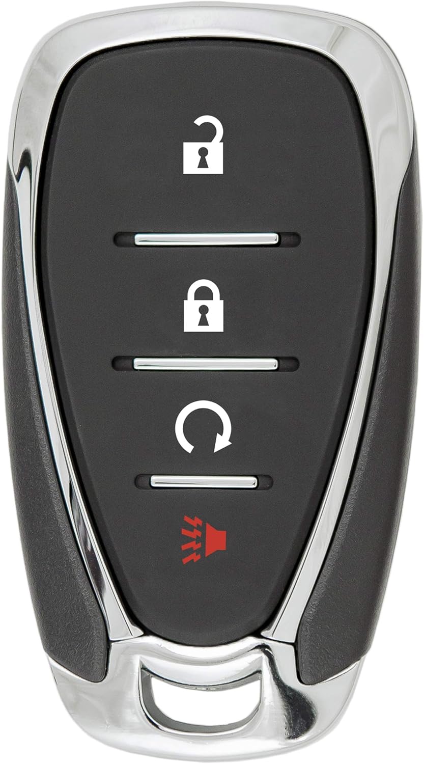 Keyless2Go Replacement for 4 Button Proximity Smart Key for Chevrolet HYQ4AA 13585722 Pack of 2