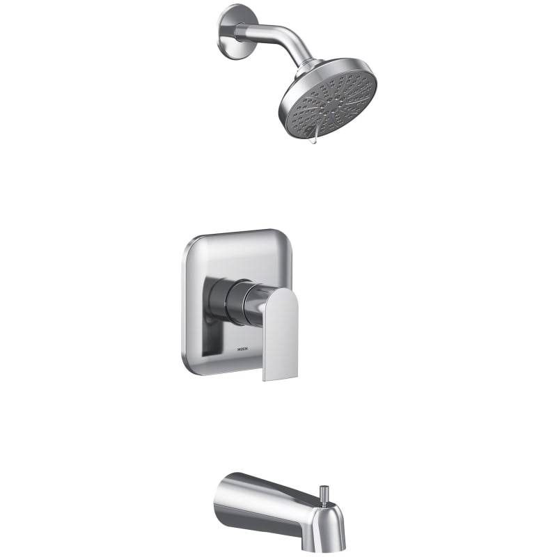 Moen UT2473EP Genta Tub and Shower Trim Package - Chrome, Silver