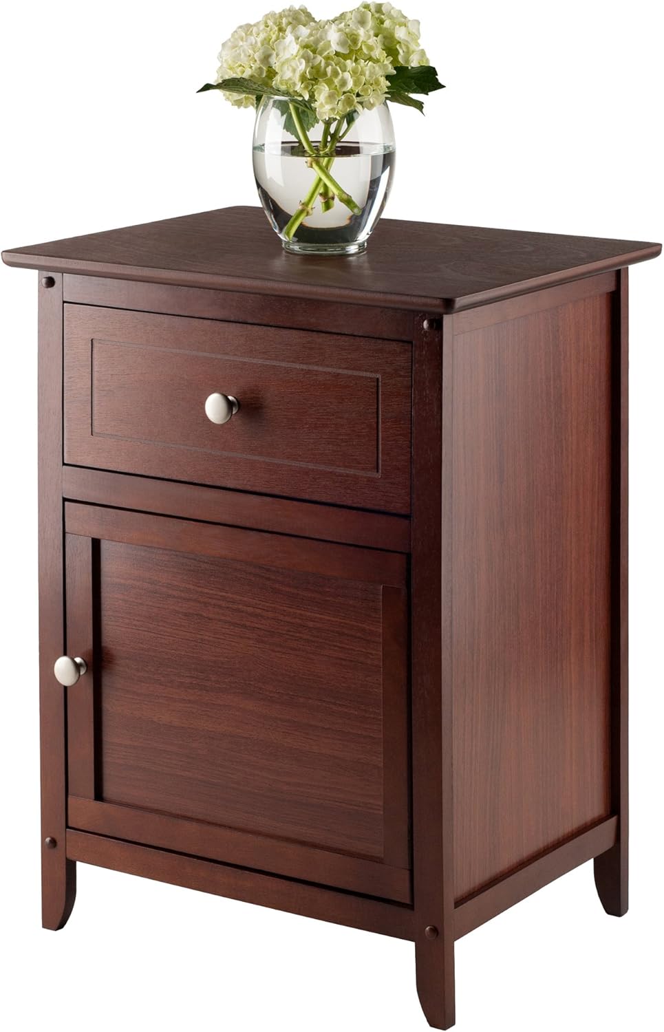 Winsome Wood Eugene Accent Table, Walnut Pack of 2
