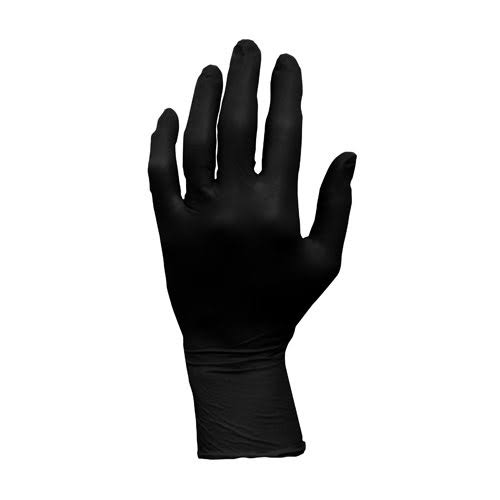 Hospeco ProWorks Nitrile Examination Gloves-Powder Free, Black