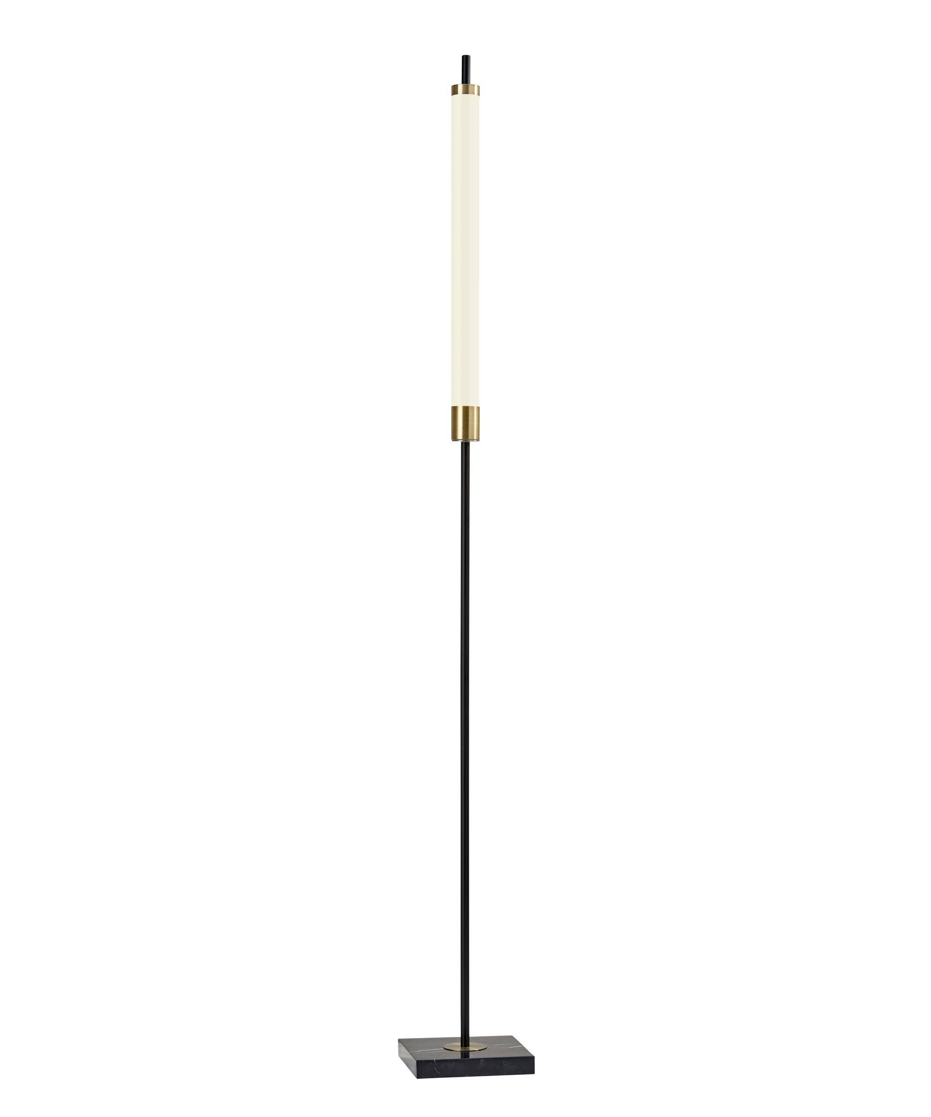 Adesso Piper LED Floor Lamp - Black