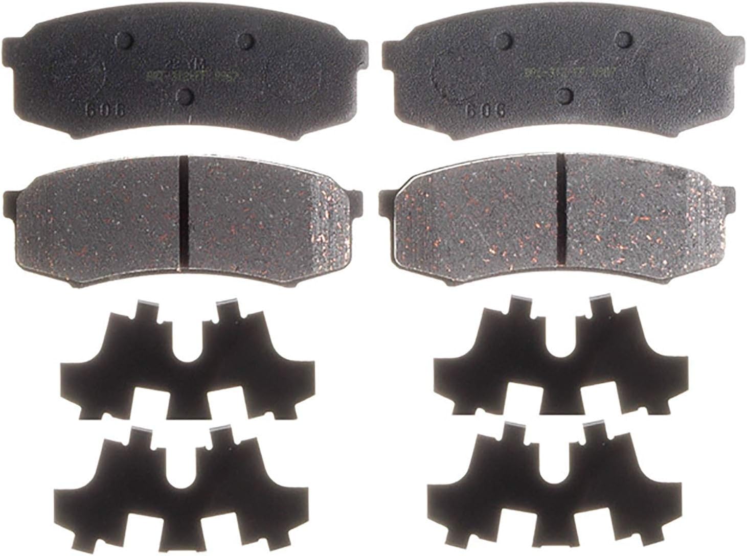 ACDelco Silver 14D606CH Ceramic Rear Disc Brake Pad Set
