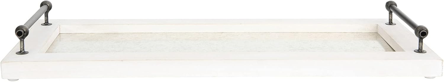 Creative Co-op DA2611 Decorative Tray, Brown Pack of 2