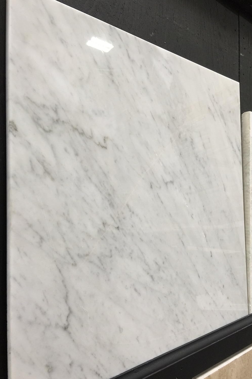 Tenedos Carrara Marble Italian White Bianco Carrera 18x18 Marble Tile Polished Pack of 2