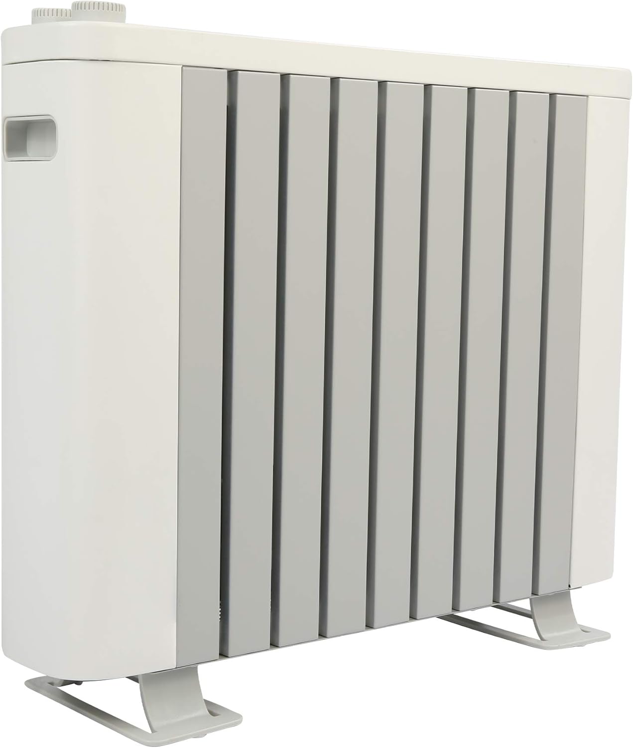 Vilobos Electric Space Heater 1000W with Silent Portable Adjustable Thermostat, 3 Heat Settings Convector Heater for Indoor Home Bedroom Office Pack of 2