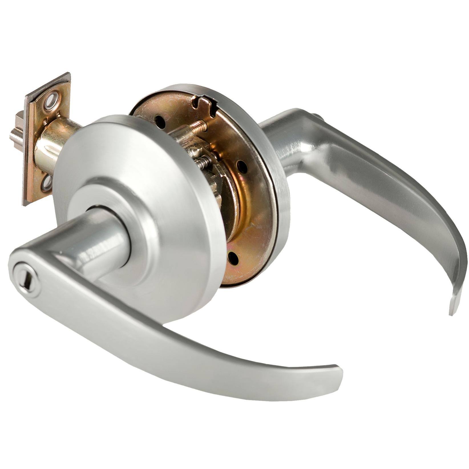 Best Access 7Kc30l14ds3 7Kc Series Privacy Door Lever Set with 14x22 - Satin Chrome