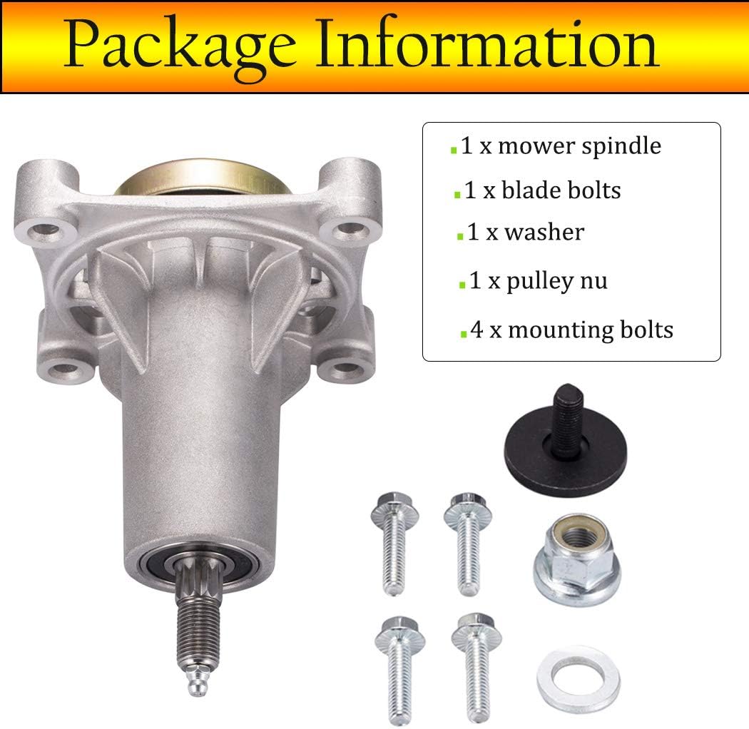 UP2WIN Spindle Assembly for Craftsman/Hus/Ariens/Poulan, Mandrel for 42