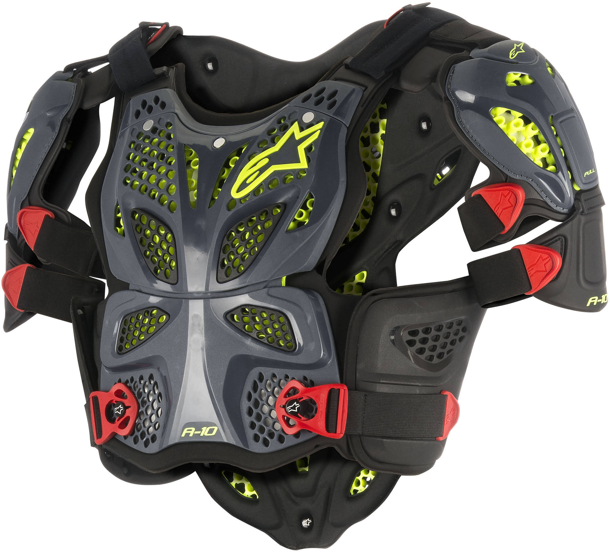 Alpinestars A-10 Full Chest Protector Anthracite/Red XS/S