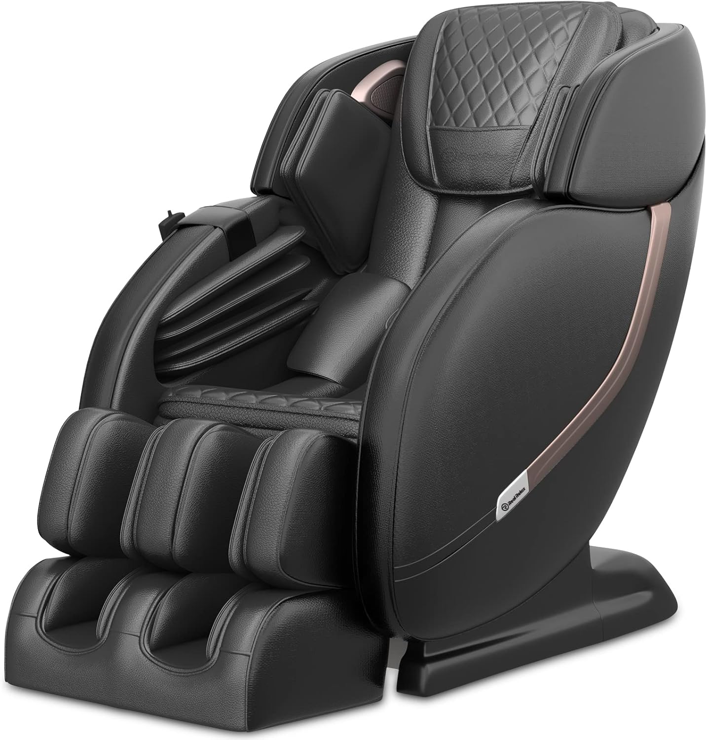 Real Relax Massage Chair, Full Body Zero Gravity Shiatsu Robots Hands SL-Track Massage Recliner with Body Scan Bluetooth Heat, PS3000 Brown
