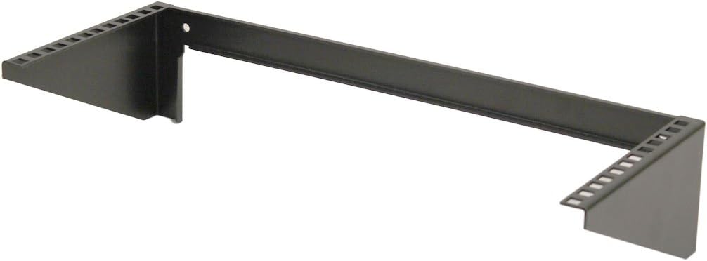 NavePoint 4U 19 Inch Vertical Wall Mount Rack Wall Mountable Server Rack w/Hardware Black Pack of 2