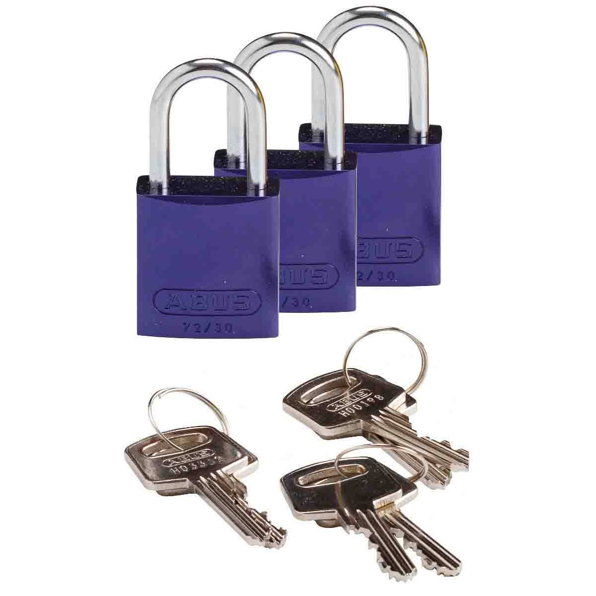 Brady, 133286, ABUS Purple Compact Aluminum Padlock