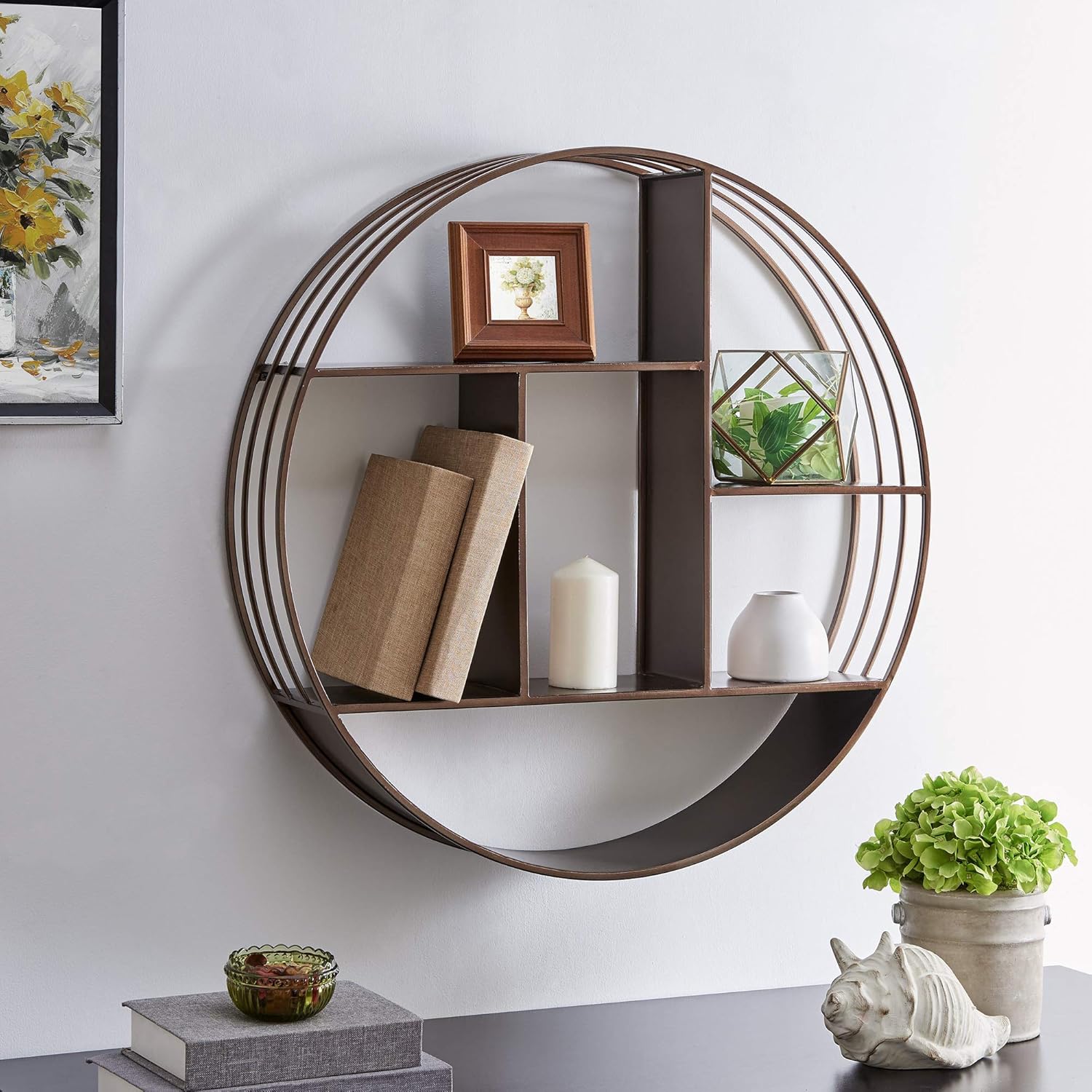 FirsTime & Co. Brody Industrial Circular Shelf, 27.5