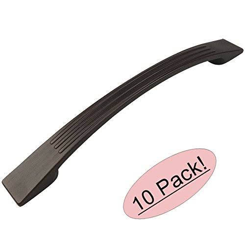 Cosmas 9604-160ORB Oil Rubbed Bronze Modern Cabinet Hardware Arch Handle Pull - 6-5/16x22 inch (160mm) Hole Centers - 10 Pack
