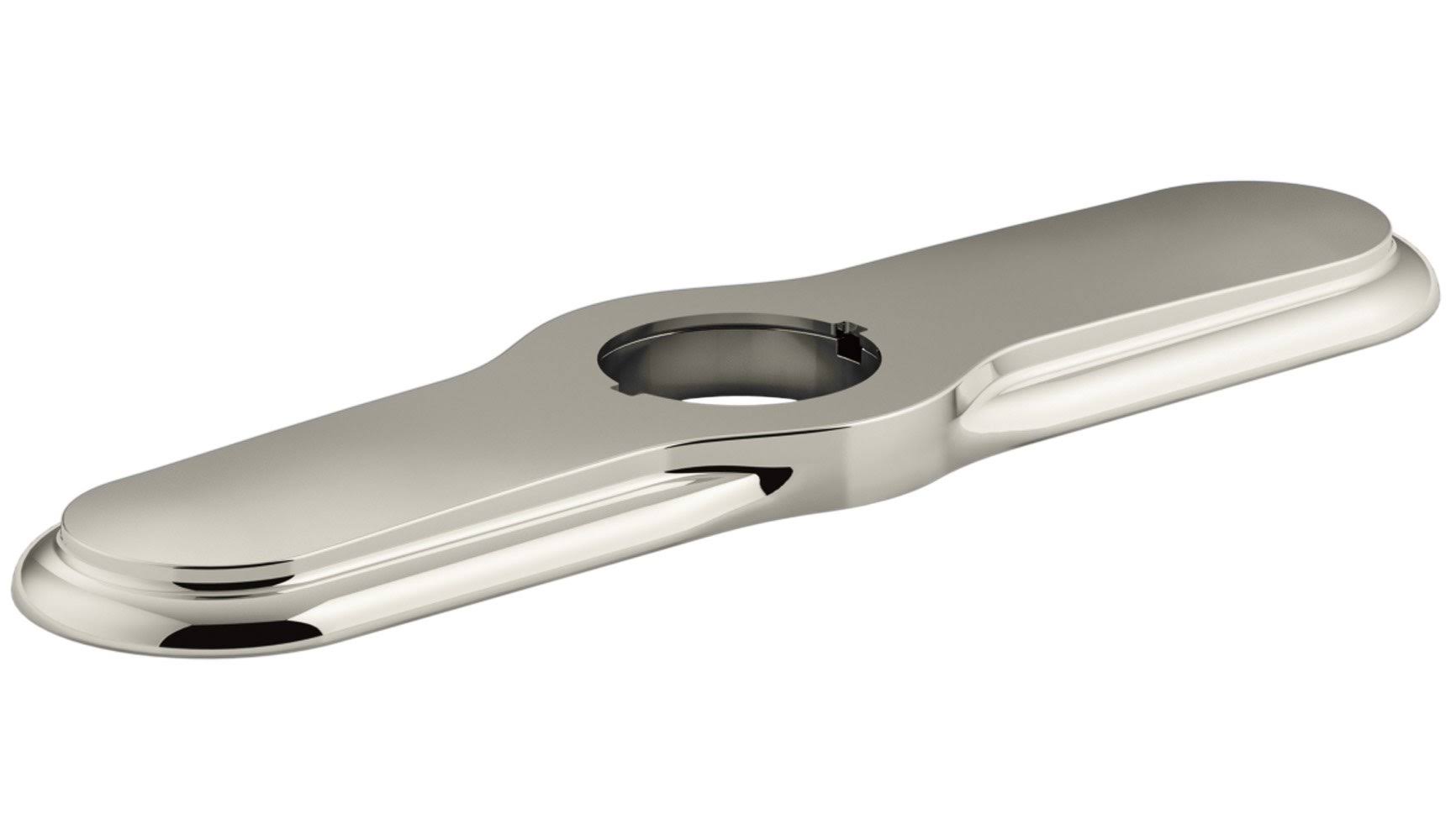 Kohler K-99272-SN Artifacts 3-Hole Kitchen Faucet Escutcheon Vibrant Polished Nickel