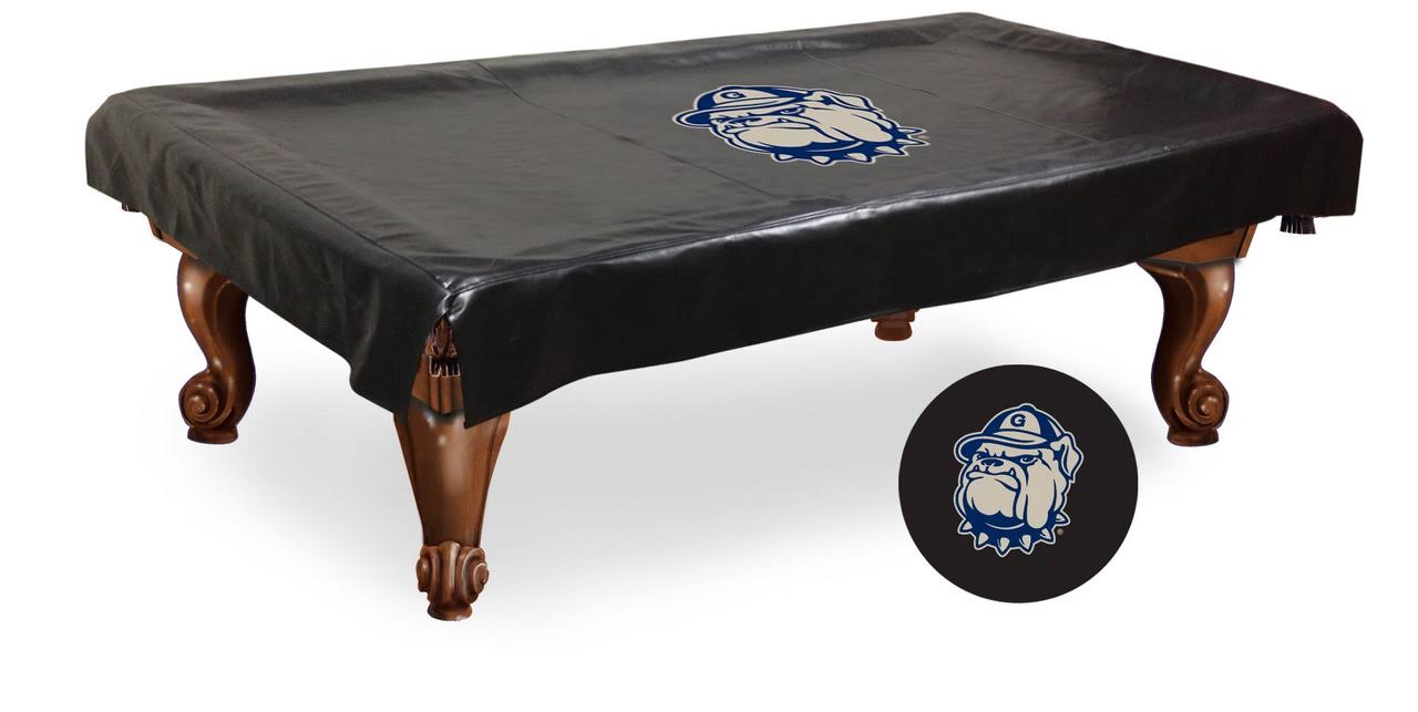 Georgetown Hoyas HBS Black Vinyl Billiard Pool Table Cover (88x22x50x22x12x22)