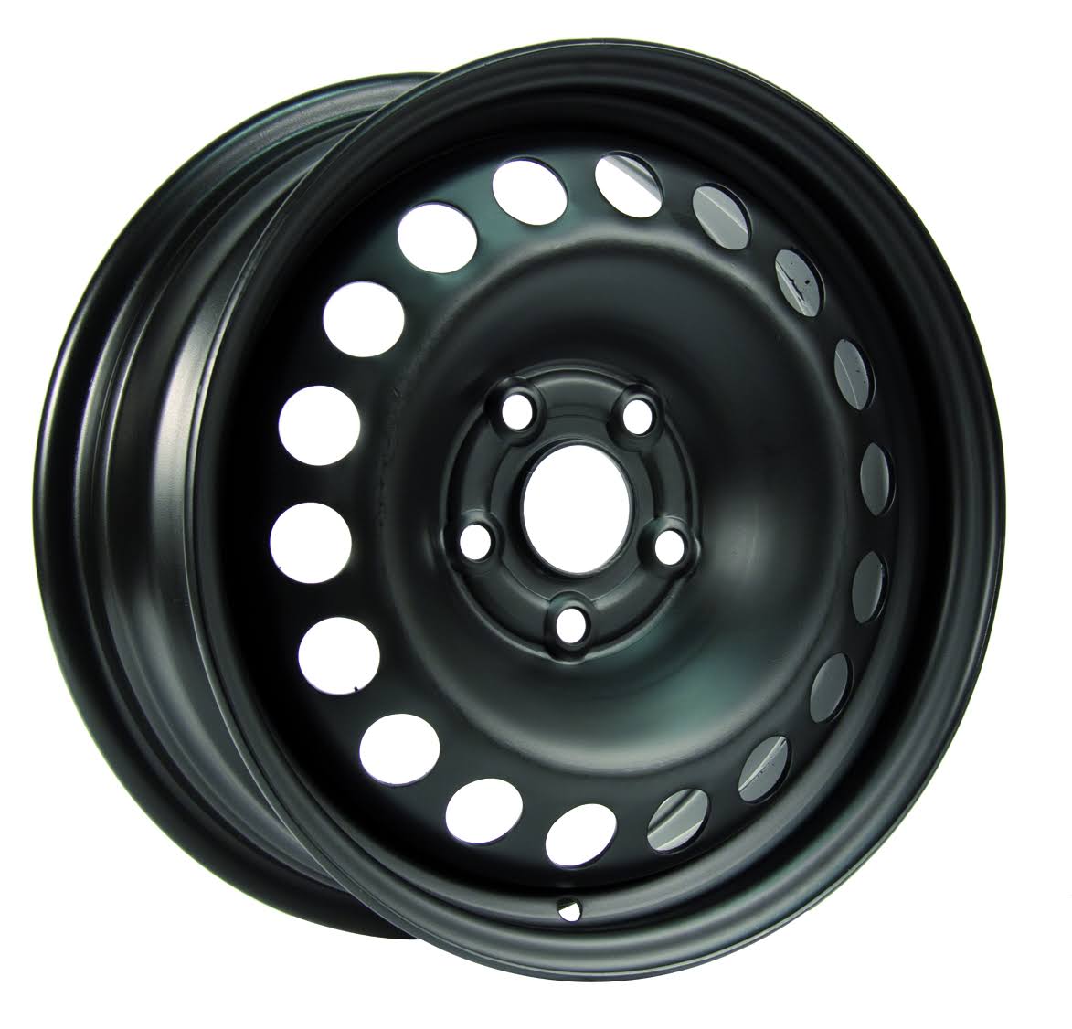 RT - 15x22 Steel Wheel 5 Lug X45656 Black