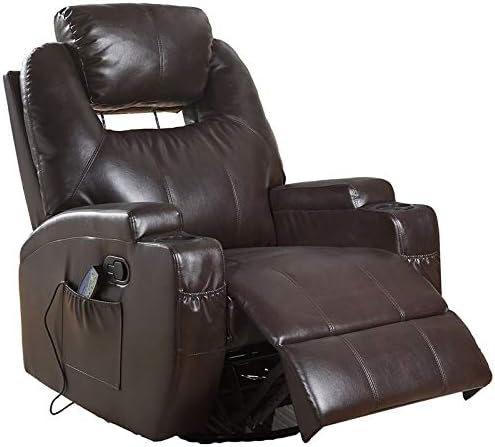 Acme Furniture Recliner with Massage, Black PU