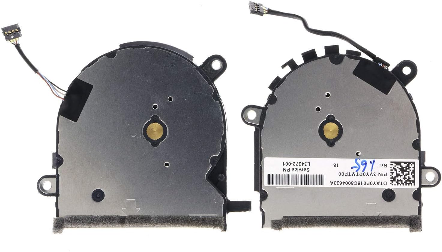 CPU & GPU Cooling Fan for HP ELITEBOOK X360 1030 G3 L31859-001 L34272-001 Pack of 2