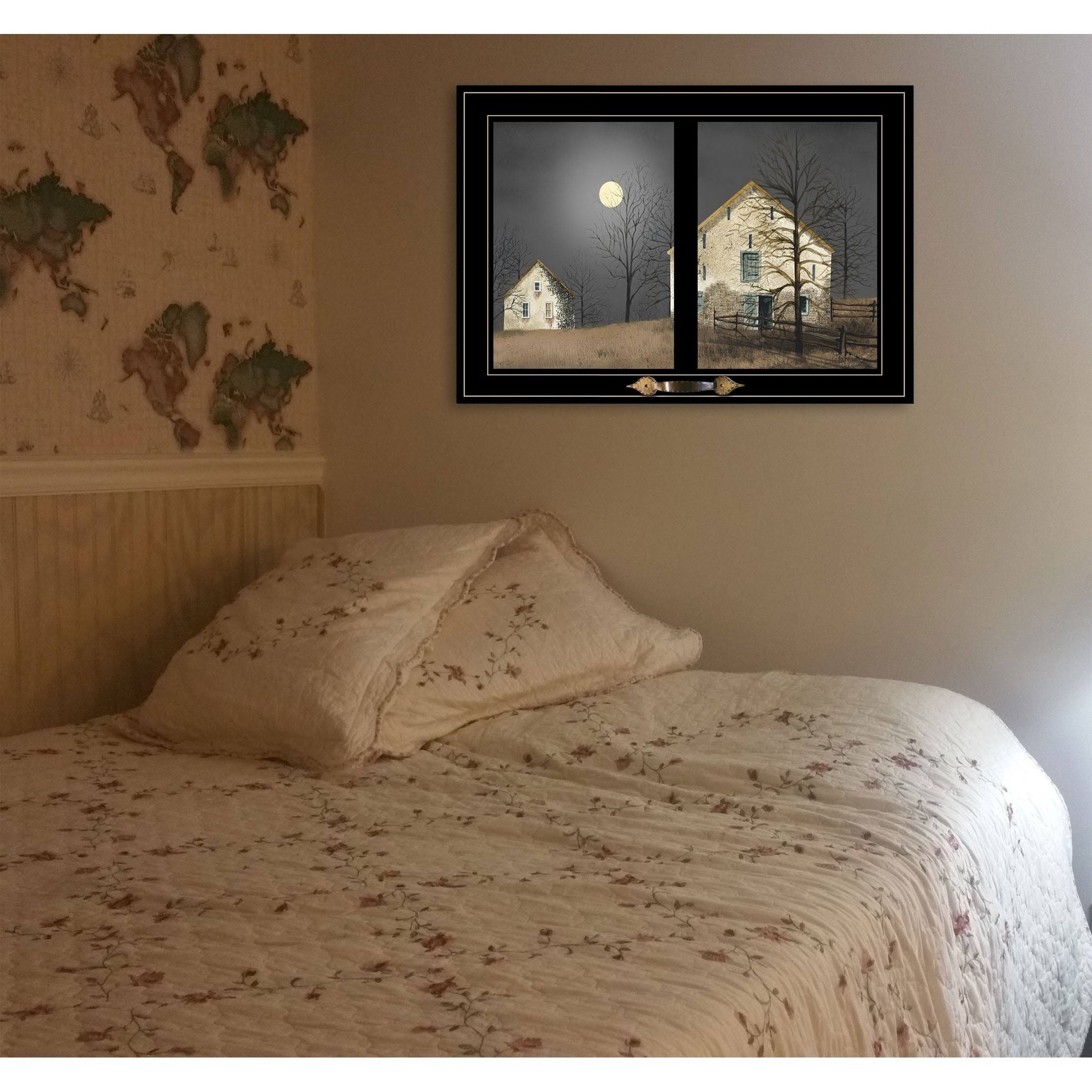 Still of The Night by Billy Jacobs, Ready to Hang Framed Print, Black Window-Style Frame