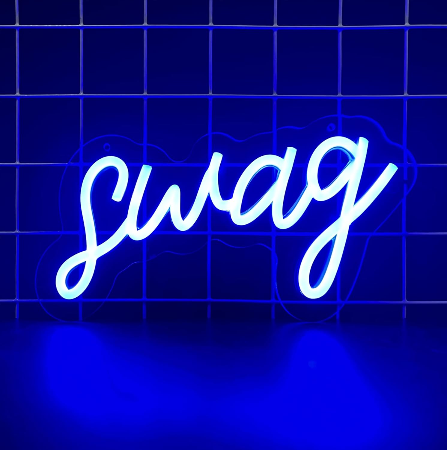 Swag Neon Sign for Wall Decor Adjustable lighting Led Neon Light for Bedroom Wall Decor Wedding Game Room Party Bar Decor (Green) Pack of 2