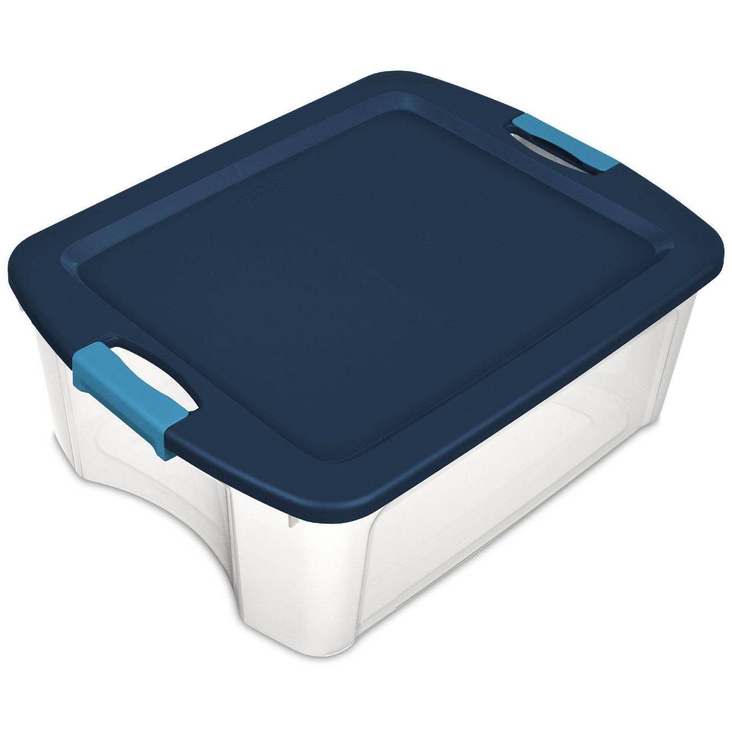 Single Sterilite 12 Gallon Latch and Carry Storage Tote Box Container (24 Pack)