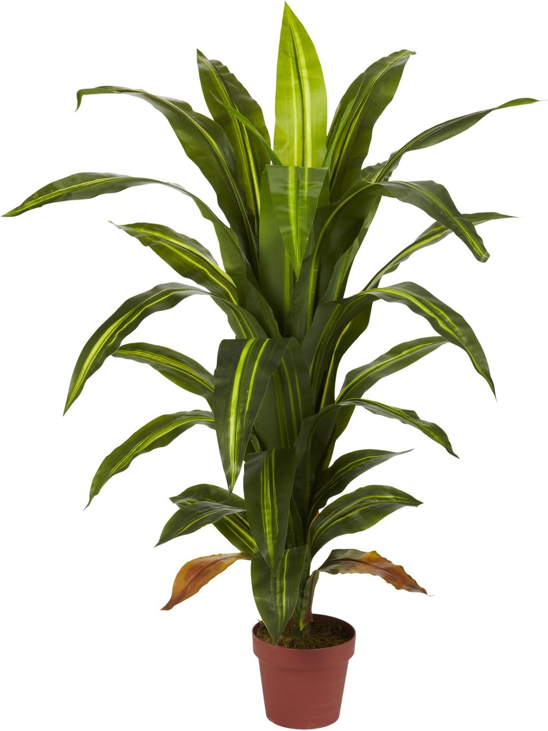 Nearly Natural 6671 Real Touch Dracaena with Stand Silk Plant, 57-Inch, Green,60