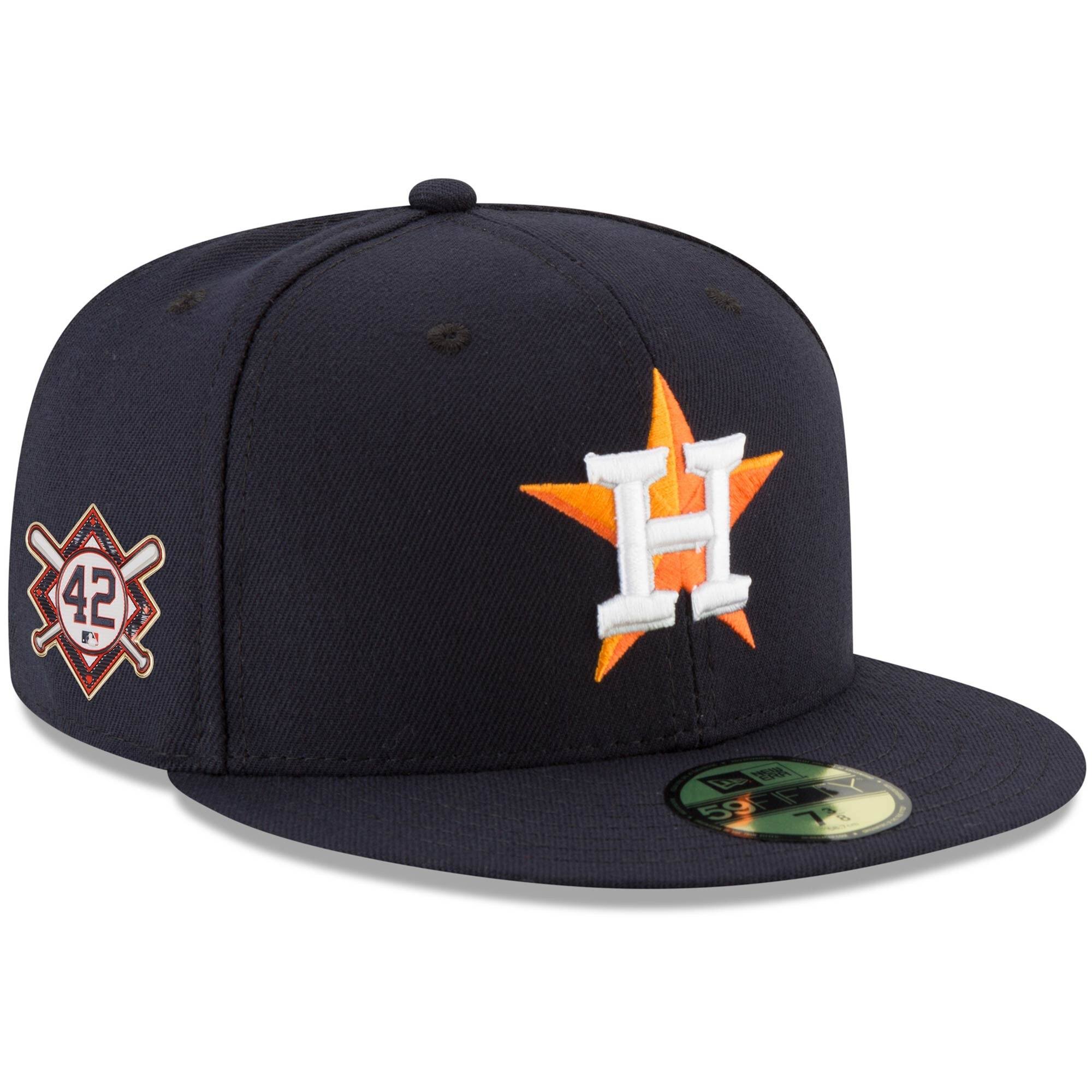 New Era Houston Astros Navy Jackie Robinson Day Sidepatch 59FIFTY Fitted Hat