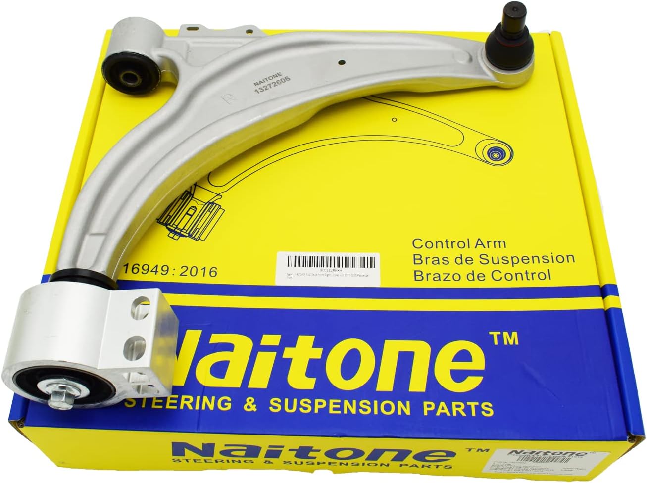 NAITONE 13272606 Front Right Lower Track Control Arm For Buick Verano 2012 2013 2014 2015 2016 2017 Chevrolet 2011 2012 2013 2014 2015 Chevrolet Cruze Limitde 2016 Chevrolet Volt 2011 - 2015