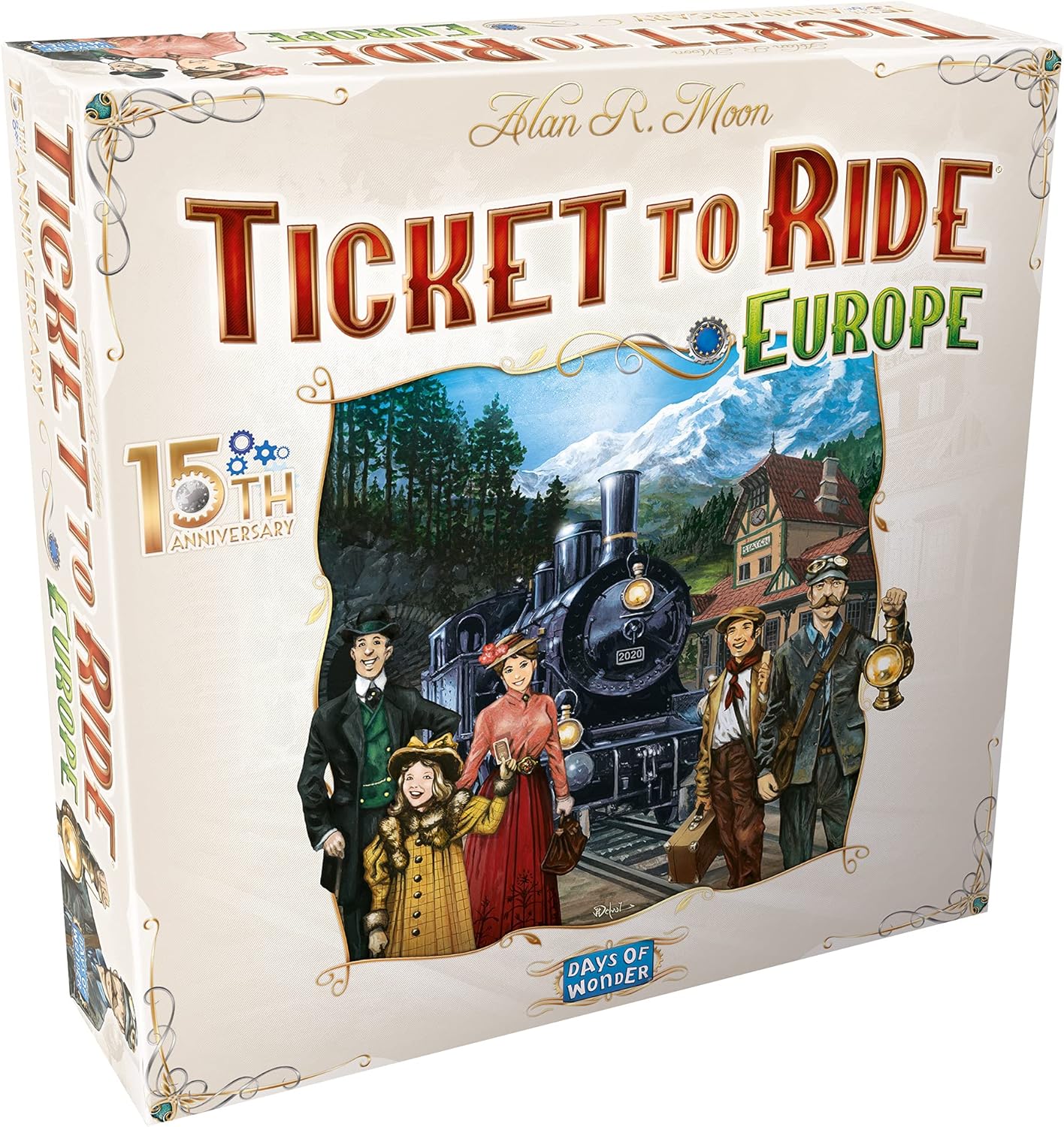 Ticket to Ride Europe Board Game 15th Anniversary Deluxe Edition | Family Board Game | Train Game | Ages 8+ | For 2 to 5 players | Average Playtime 30-60 minutes | Made by Days of Wonder Pack of 2