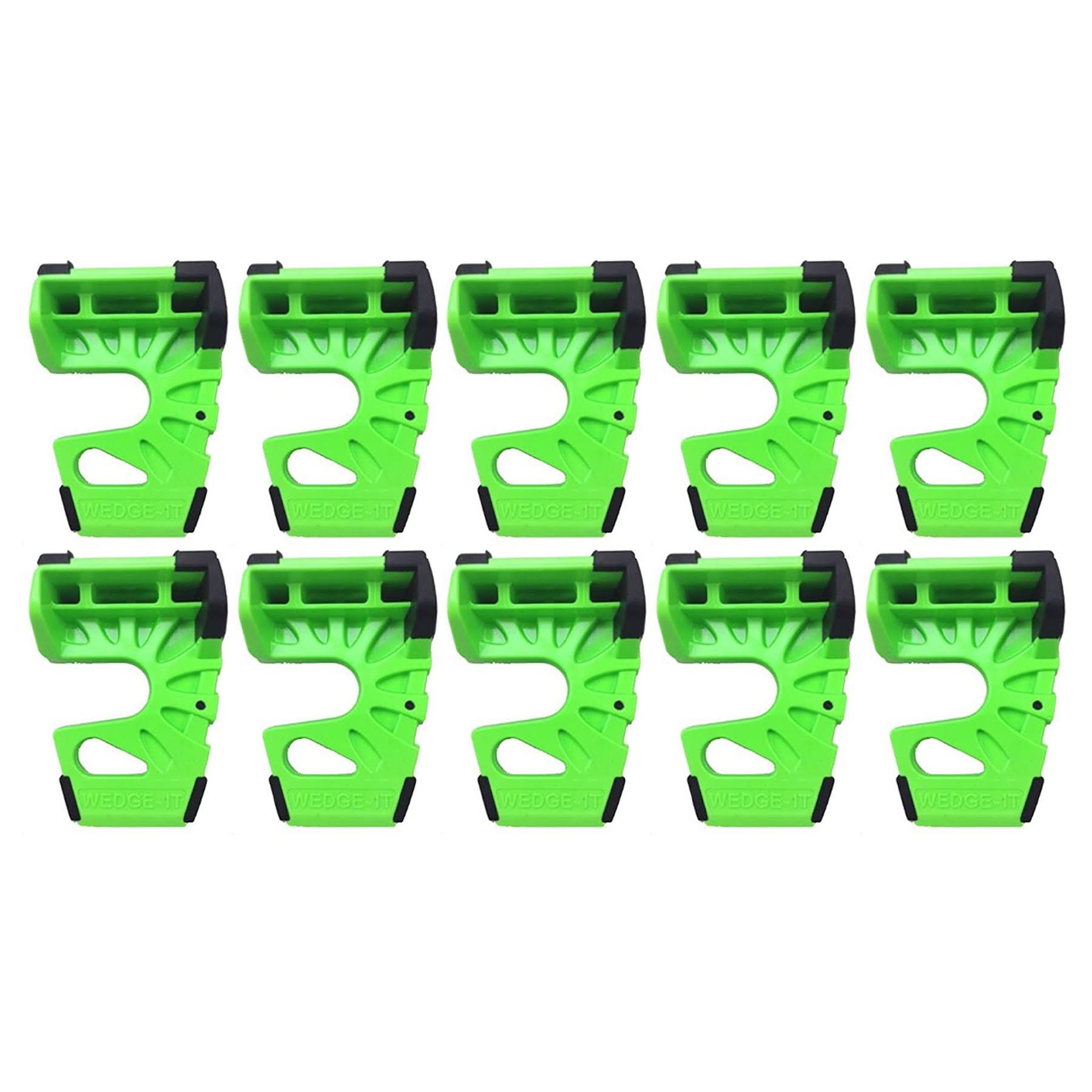Wedge-It - The Ultimate Door Stop - Lime Green (10 Pack)