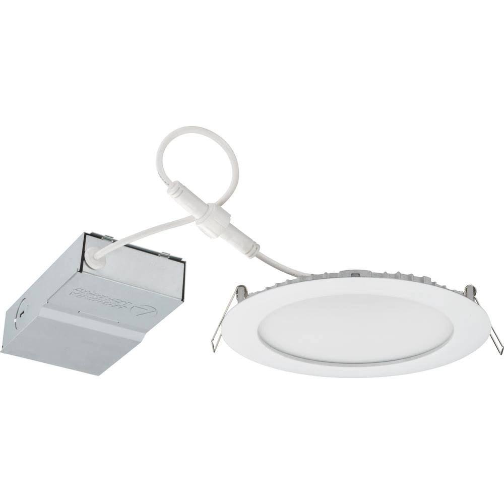Lithonia Lighting Contractor Select 6 in. 4000K Color Temperature New Construction or Remodel Recessed Integrated LED Wafer Kit