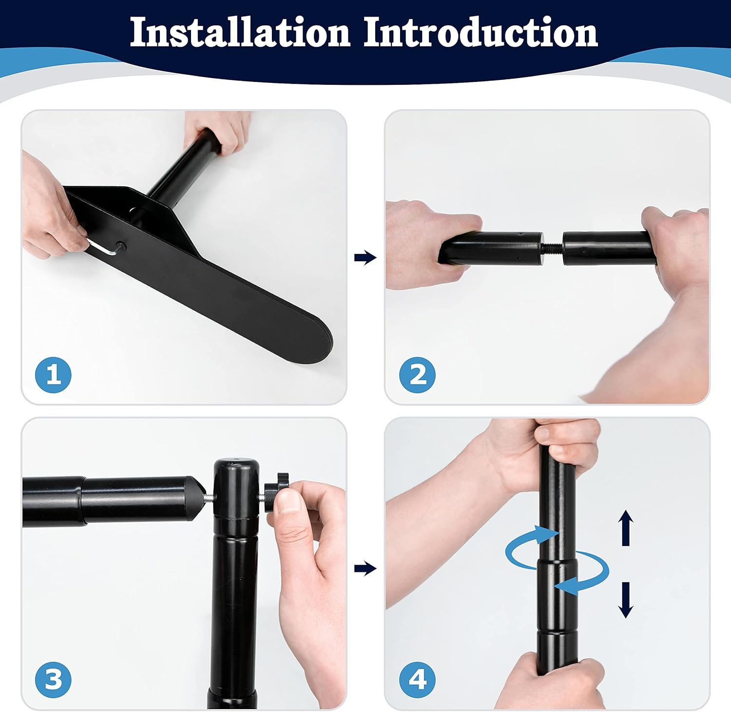 INNOVSIGN 8x10 ft Adjustable Backdrop Banner Stand, Heavy Duty Telescoping Step and Repeat Background Stand for Photography Backdrop and Trade Show Display (Thick)