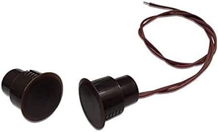 20 pcs Recessed Brown Door Contacts NC Security Alarm Door Window Sensors W/Magnetic Reed Switch. These &frac34;&rdquo; Door Contact Position switches (DCS) Work with All Access Control and Burglar Alarm Systems