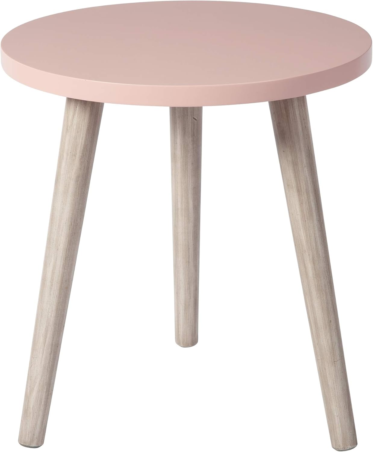 Signature Design by Ashley Fullersen Modern Small Round Wood Accent Table, White