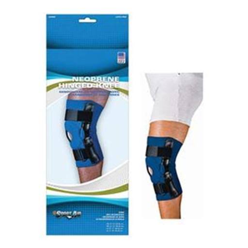 Scott Specialties SSSA9063BLUMD Sportaid Hinged Knee Brace with Open Patella Neoprene Blue - Medium